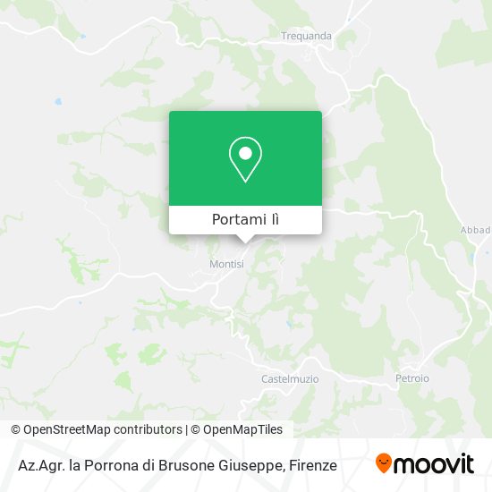 Mappa Az.Agr. la Porrona di Brusone Giuseppe