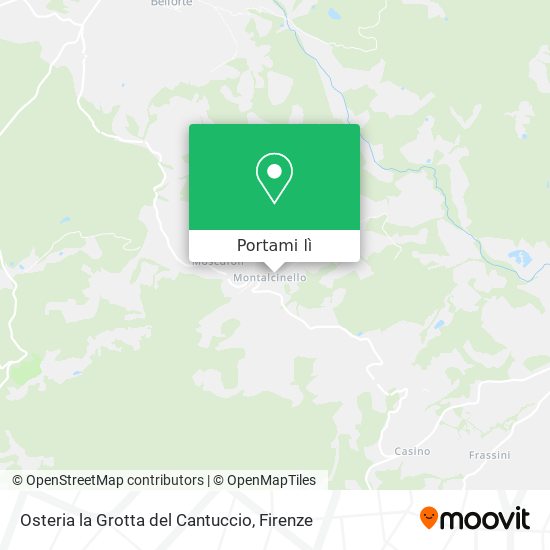 Mappa Osteria la Grotta del Cantuccio