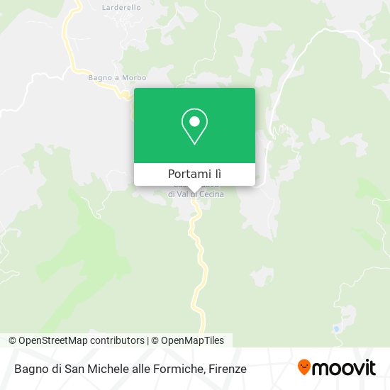 Mappa Bagno di San Michele alle Formiche