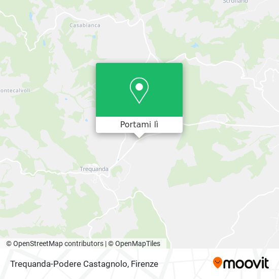 Mappa Trequanda-Podere Castagnolo