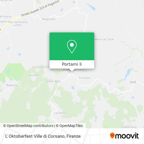 Mappa L' Oktoberfest Ville di Corsano
