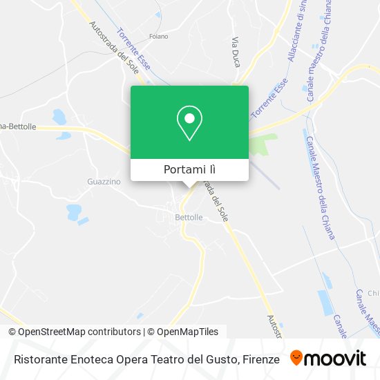 Mappa Ristorante Enoteca Opera Teatro del Gusto
