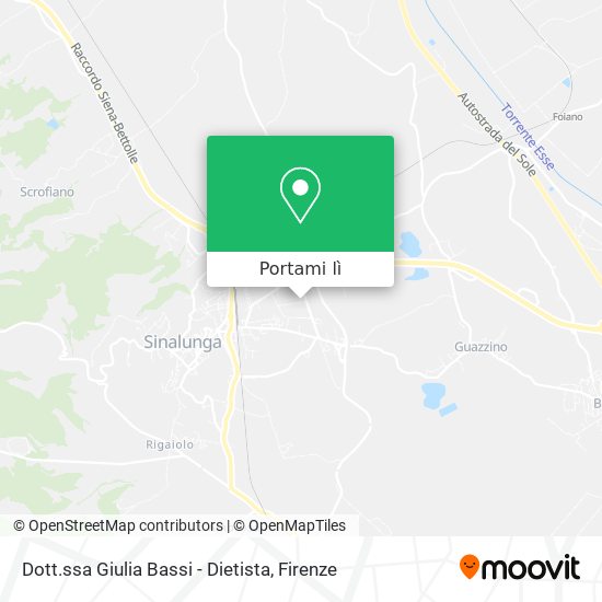 Mappa Dott.ssa Giulia Bassi - Dietista