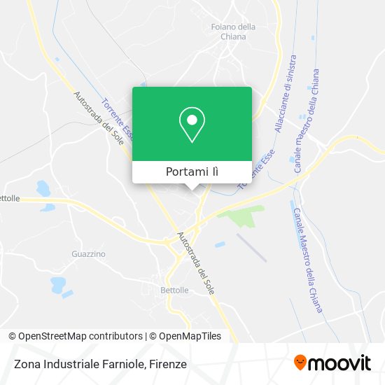 Mappa Zona Industriale Farniole