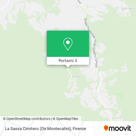 Mappa La Sassa Cimitero (Dir.Montecatini)