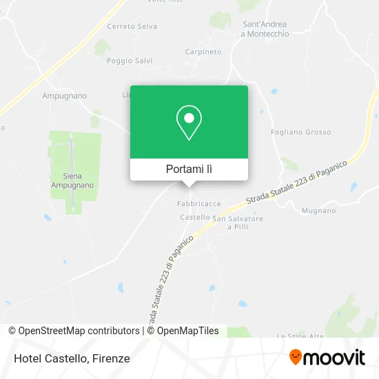 Mappa Hotel Castello