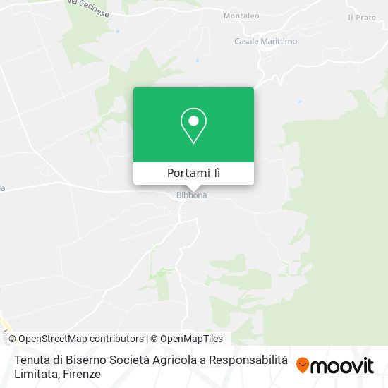 Mappa Tenuta di Biserno Società Agricola a Responsabilità Limitata
