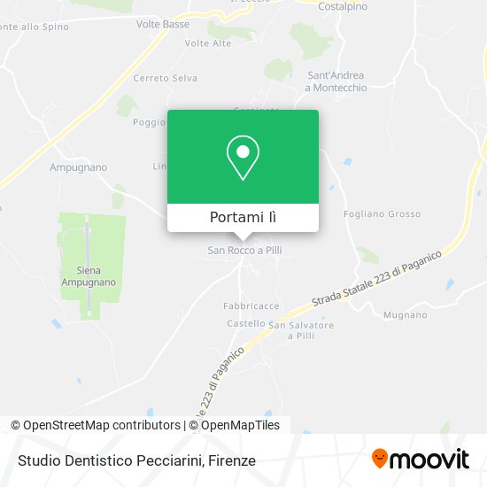 Mappa Studio Dentistico Pecciarini