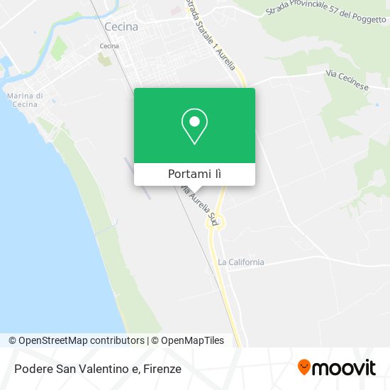 Mappa Podere San Valentino e