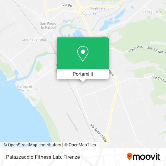 Mappa Palazzaccio Fitness Lab