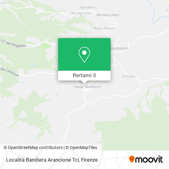 Mappa Località Bandiera Arancione Tci