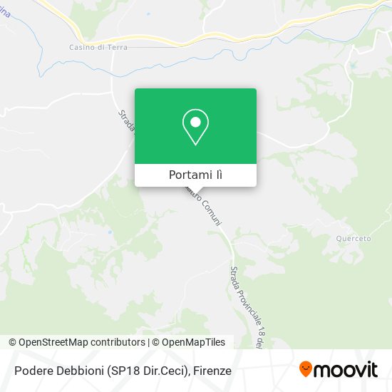 Mappa Podere Debbioni (SP18 Dir.Ceci)
