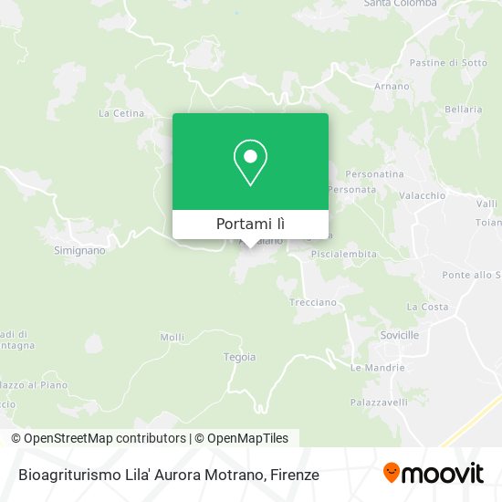 Mappa Bioagriturismo Lila' Aurora Motrano