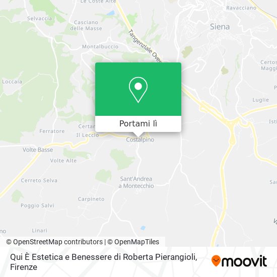 Mappa Qui È Estetica e Benessere di Roberta Pierangioli