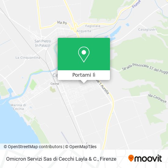 Mappa Omicron Servizi Sas di Cecchi Layla & C.