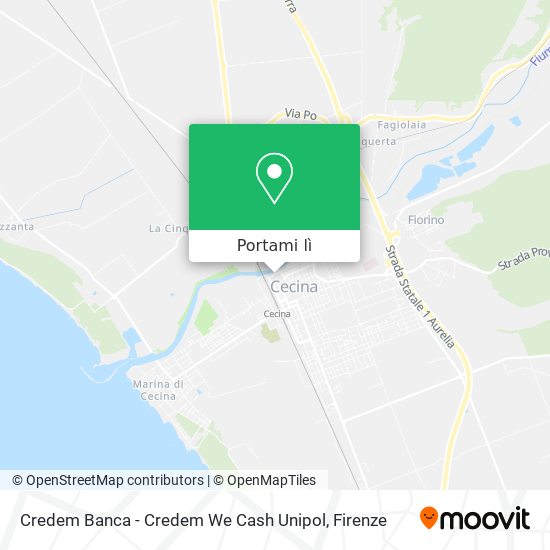 Mappa Credem Banca - Credem We Cash Unipol