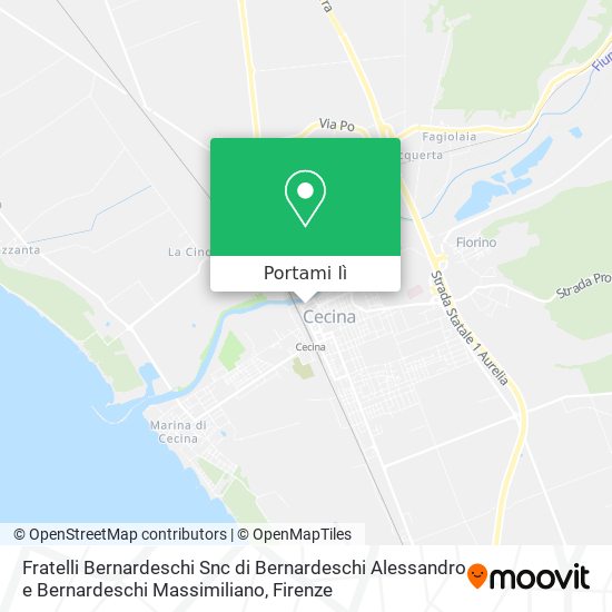 Mappa Fratelli Bernardeschi Snc di Bernardeschi Alessandro e Bernardeschi Massimiliano