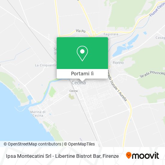 Mappa Ipsa Montecatini Srl - Libertine Bistrot Bar