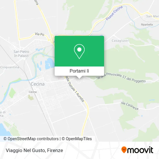 Mappa Viaggio Nel Gusto
