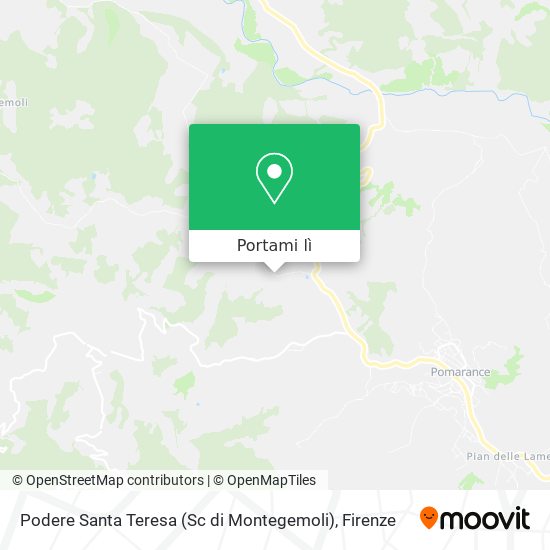 Mappa Podere Santa Teresa (Sc di Montegemoli)