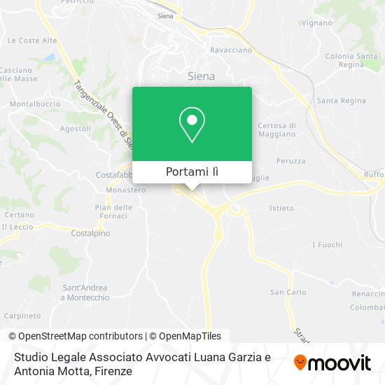 Mappa Studio Legale Associato Avvocati Luana Garzia e Antonia Motta