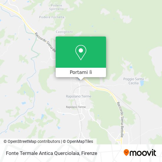 Mappa Fonte Termale Antica Querciolaia