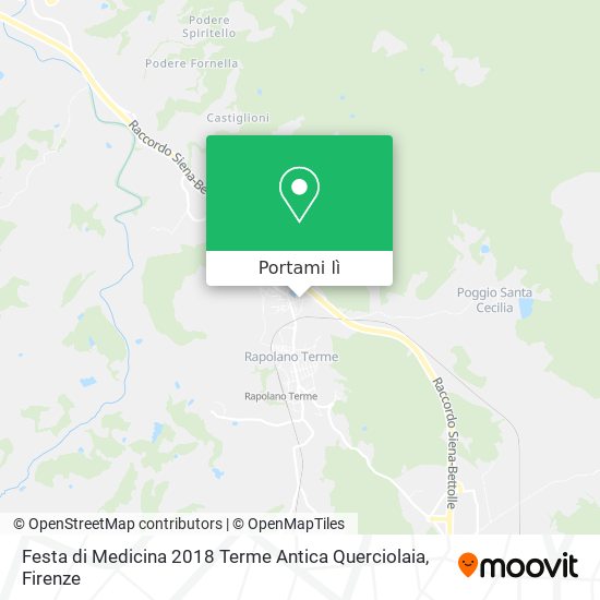 Mappa Festa di Medicina 2018 Terme Antica Querciolaia