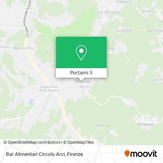 Mappa Bar Alimentari Circolo Arci