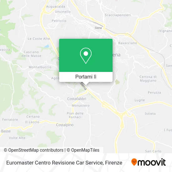 Mappa Euromaster Centro Revisione Car Service