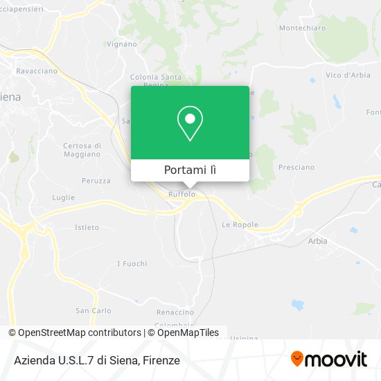 Mappa Azienda U.S.L.7 di Siena