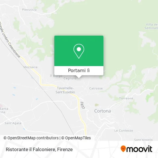 Mappa Ristorante il Falconiere