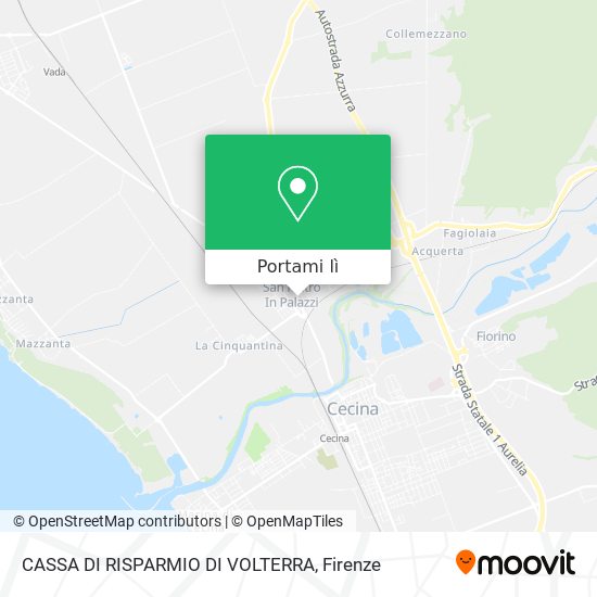 Mappa CASSA DI RISPARMIO DI VOLTERRA