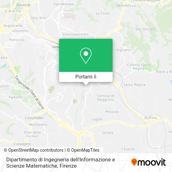 Mappa Dipartimento di Ingegneria dell'Informazione e Scienze Matematiche