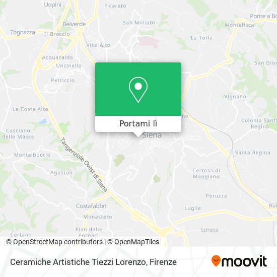 Mappa Ceramiche Artistiche Tiezzi Lorenzo