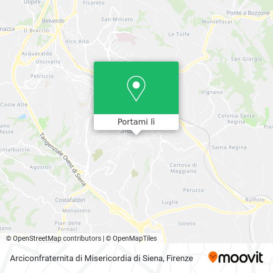 Mappa Arciconfraternita di Misericordia di Siena