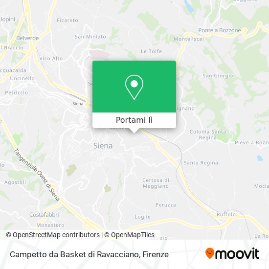 Mappa Campetto da Basket di Ravacciano