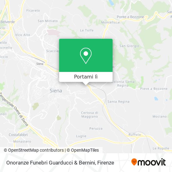 Mappa Onoranze Funebri Guarducci & Bernini
