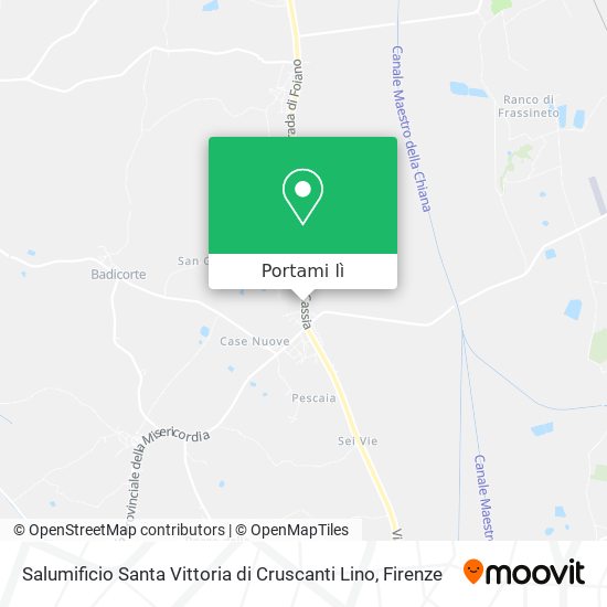Mappa Salumificio Santa Vittoria di Cruscanti Lino