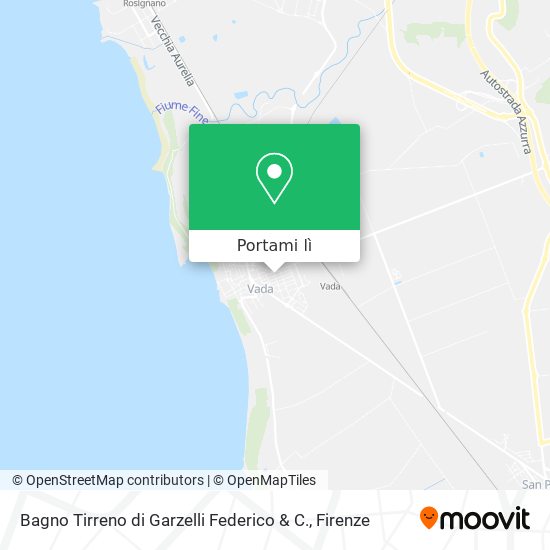 Mappa Bagno Tirreno di Garzelli Federico & C.