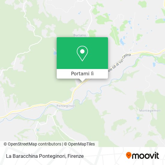Mappa La Baracchina Ponteginori