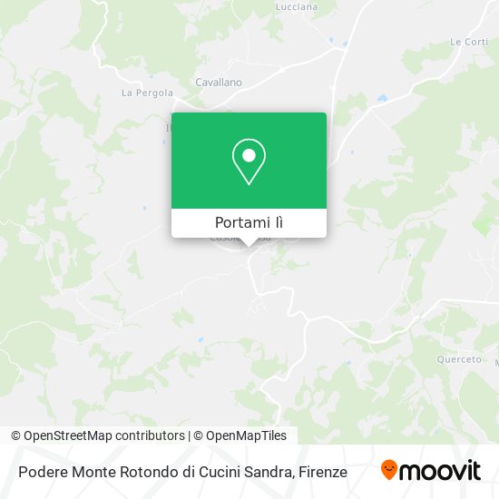 Mappa Podere Monte Rotondo di Cucini Sandra