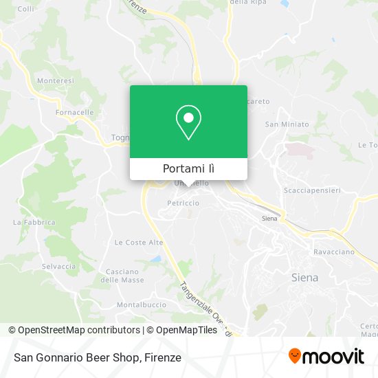 Mappa San Gonnario Beer Shop