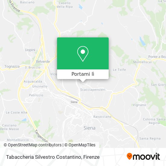 Mappa Tabaccheria Silvestro Costantino