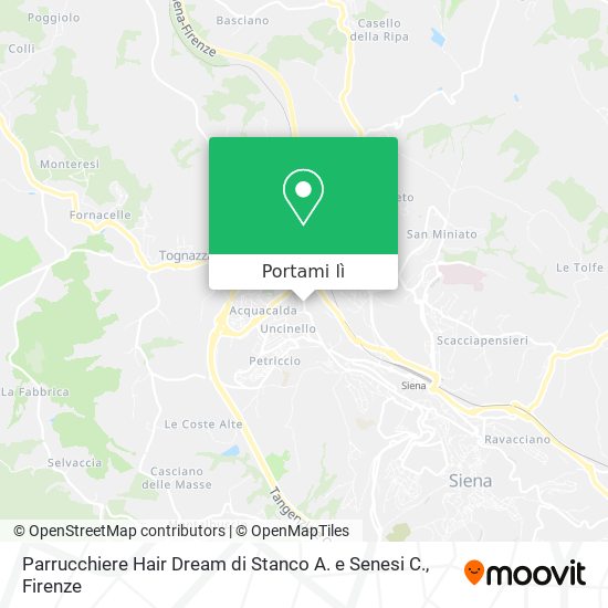 Mappa Parrucchiere Hair Dream di Stanco A. e Senesi C.