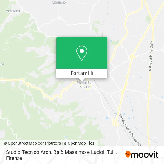 Mappa Studio Tecnico Arch. Balò Massimo e Lucioli Tulli