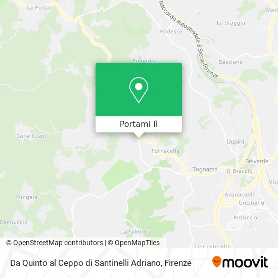 Mappa Da Quinto al Ceppo di Santinelli Adriano