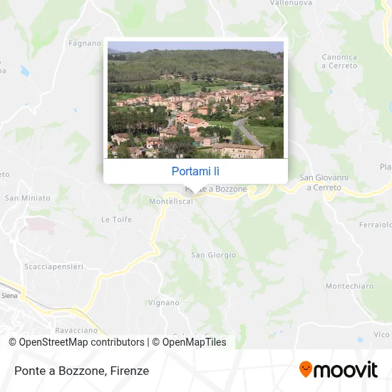 Mappa Ponte a Bozzone