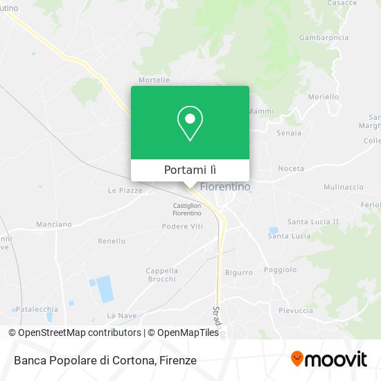 Mappa Banca Popolare di Cortona