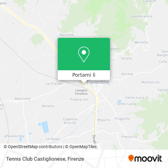 Mappa Tennis Club Castiglionese