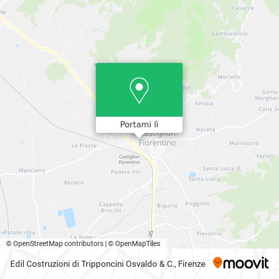 Mappa Edil Costruzioni di Tripponcini Osvaldo & C.